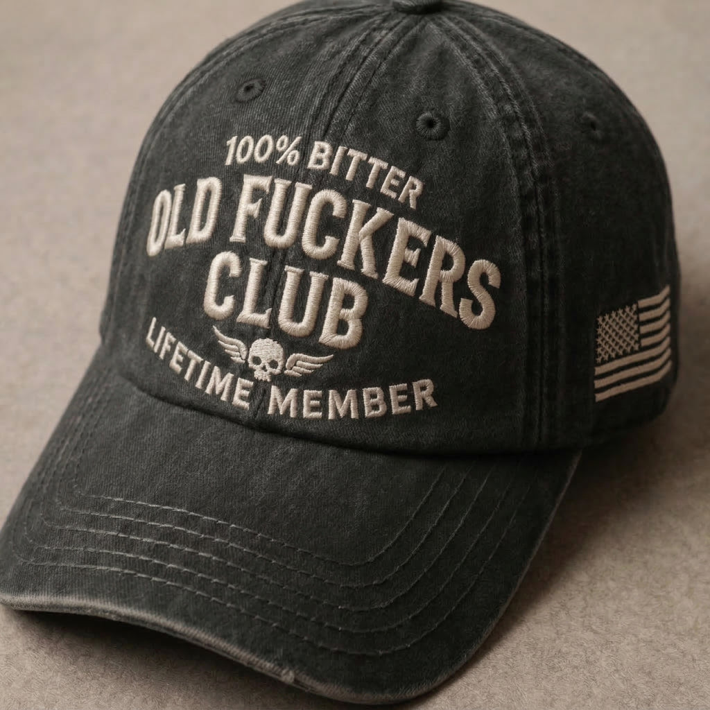 Old Fuckers Club Washed Cap