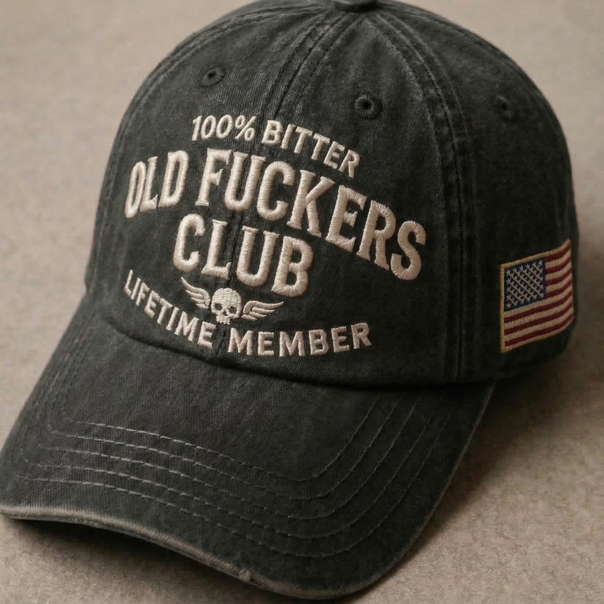 Old Fuckers Club Washed Cap