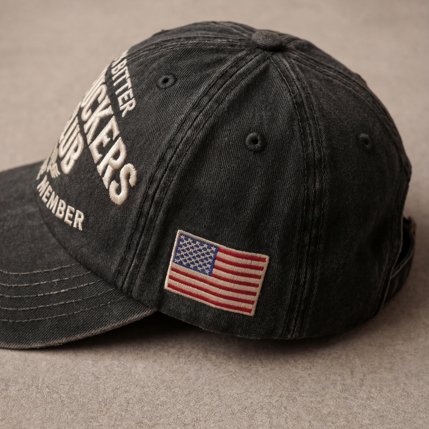 100% Bitter Old Fucker Club Life Time Member Washed Cap