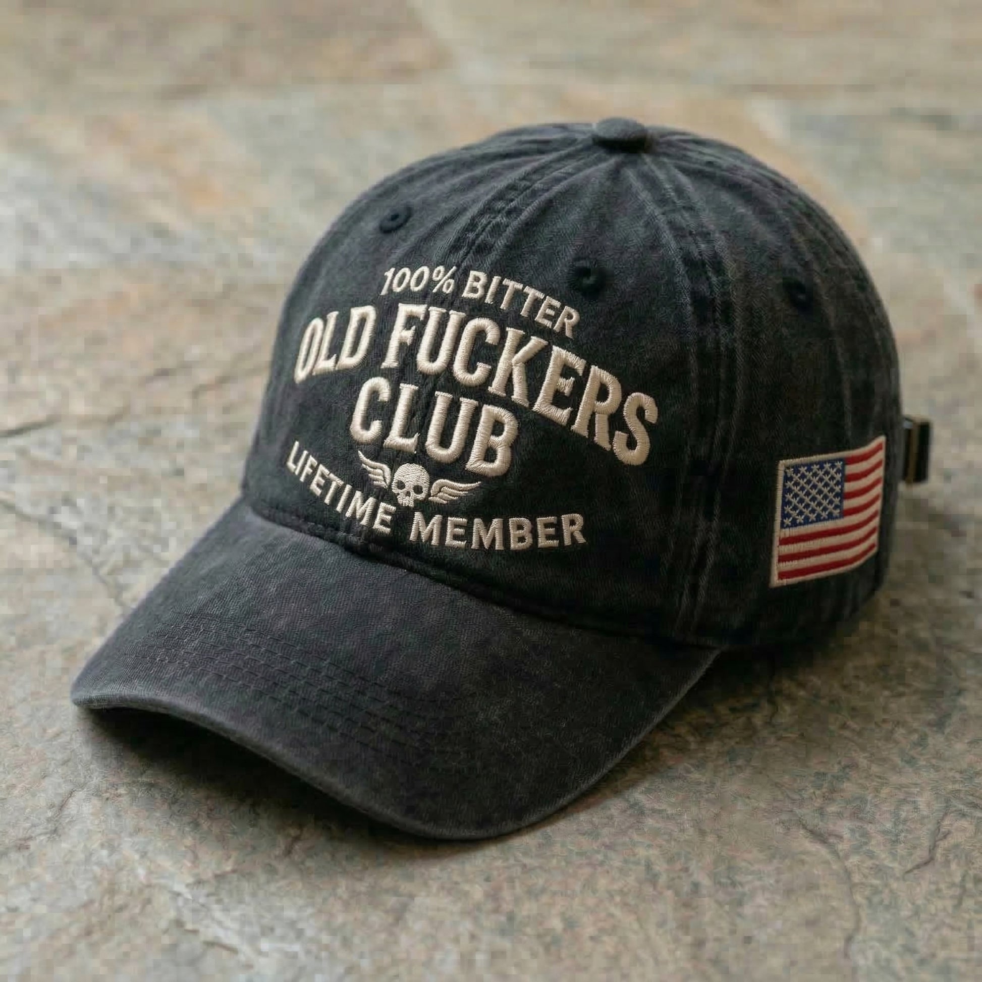 Old Fuckers Club Washed Cap-5