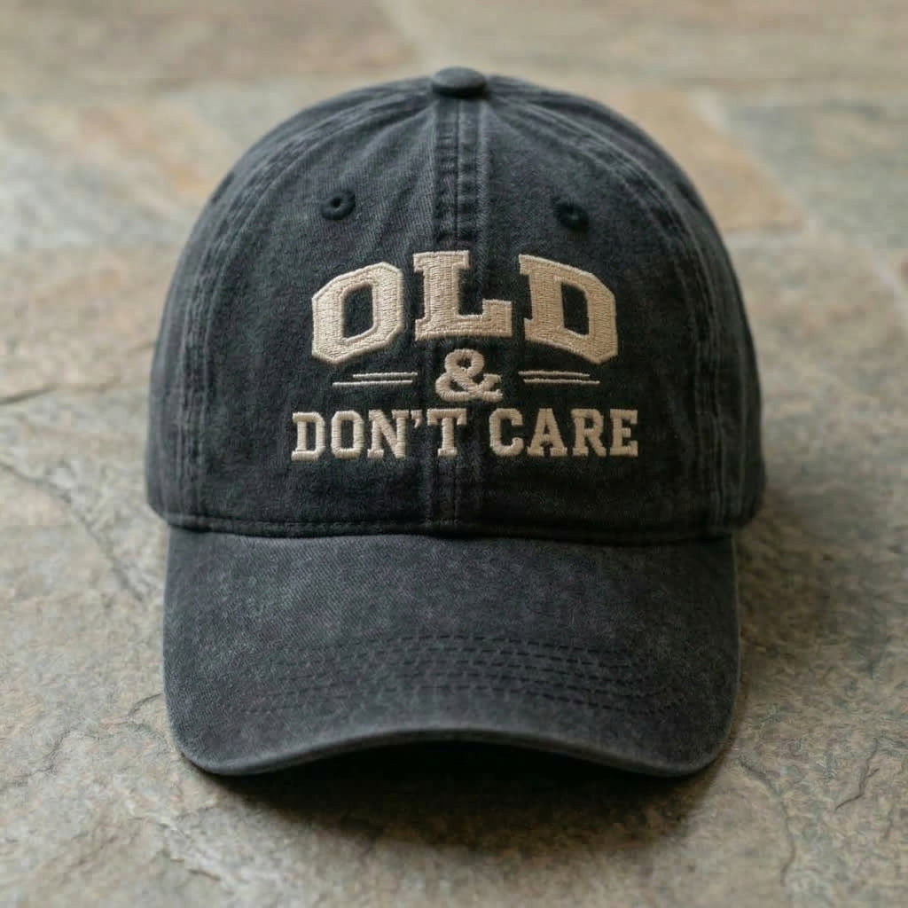 Old & Don't Care Washed Cap