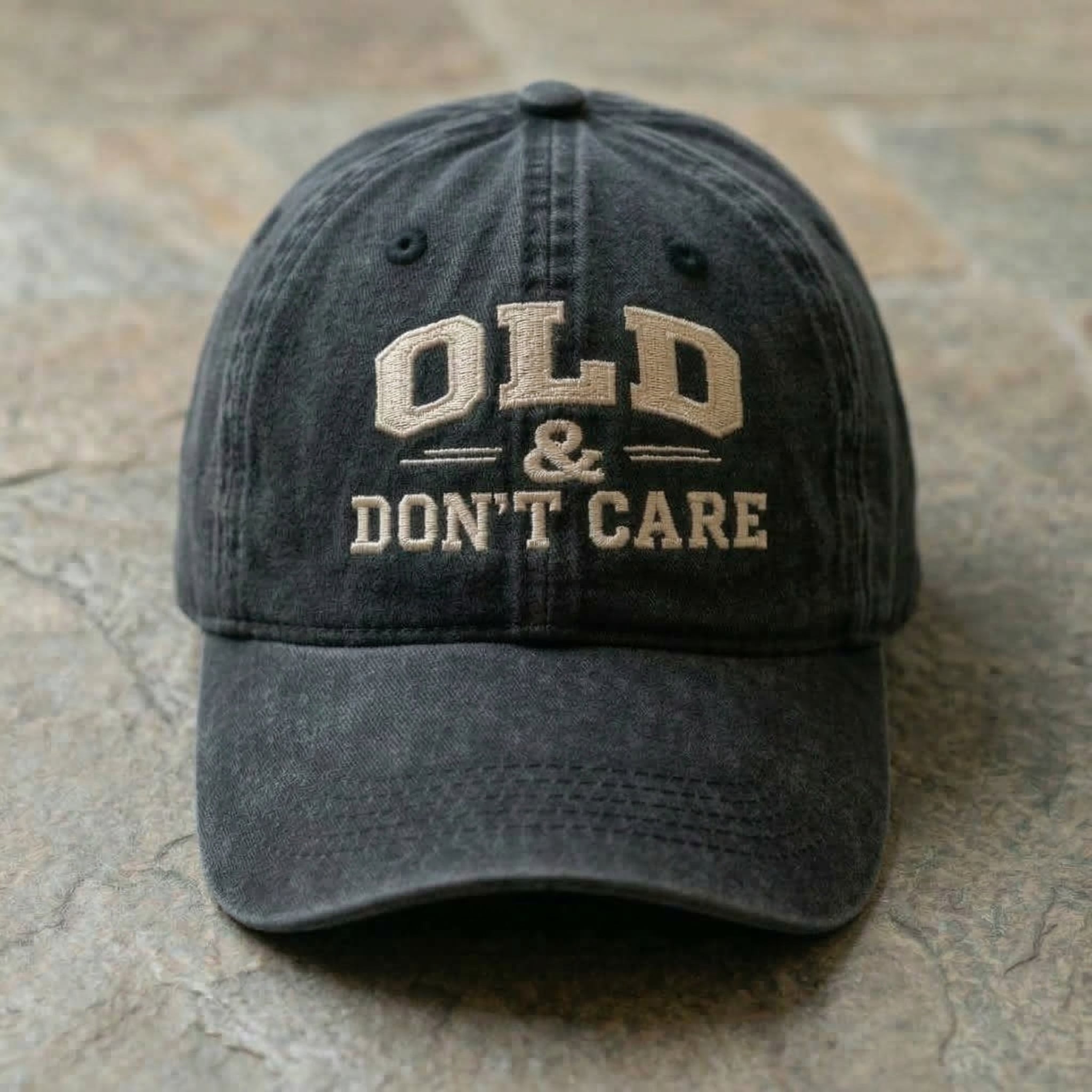 Old & Don't Care Washed Cap