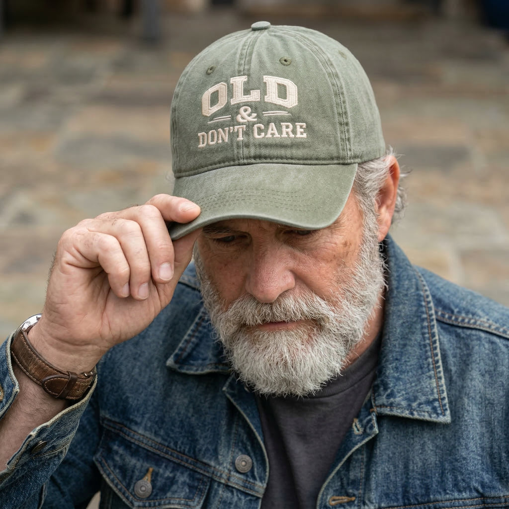 Old & Don't Care Washed Cap