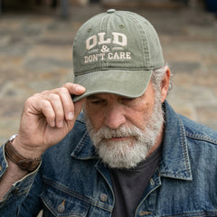 Old & Don't Care Washed Cap-4