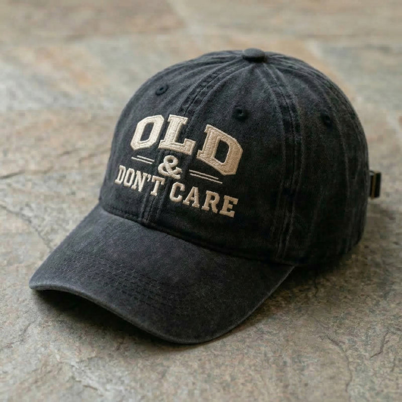 Old & Don't Care Washed Cap-5
