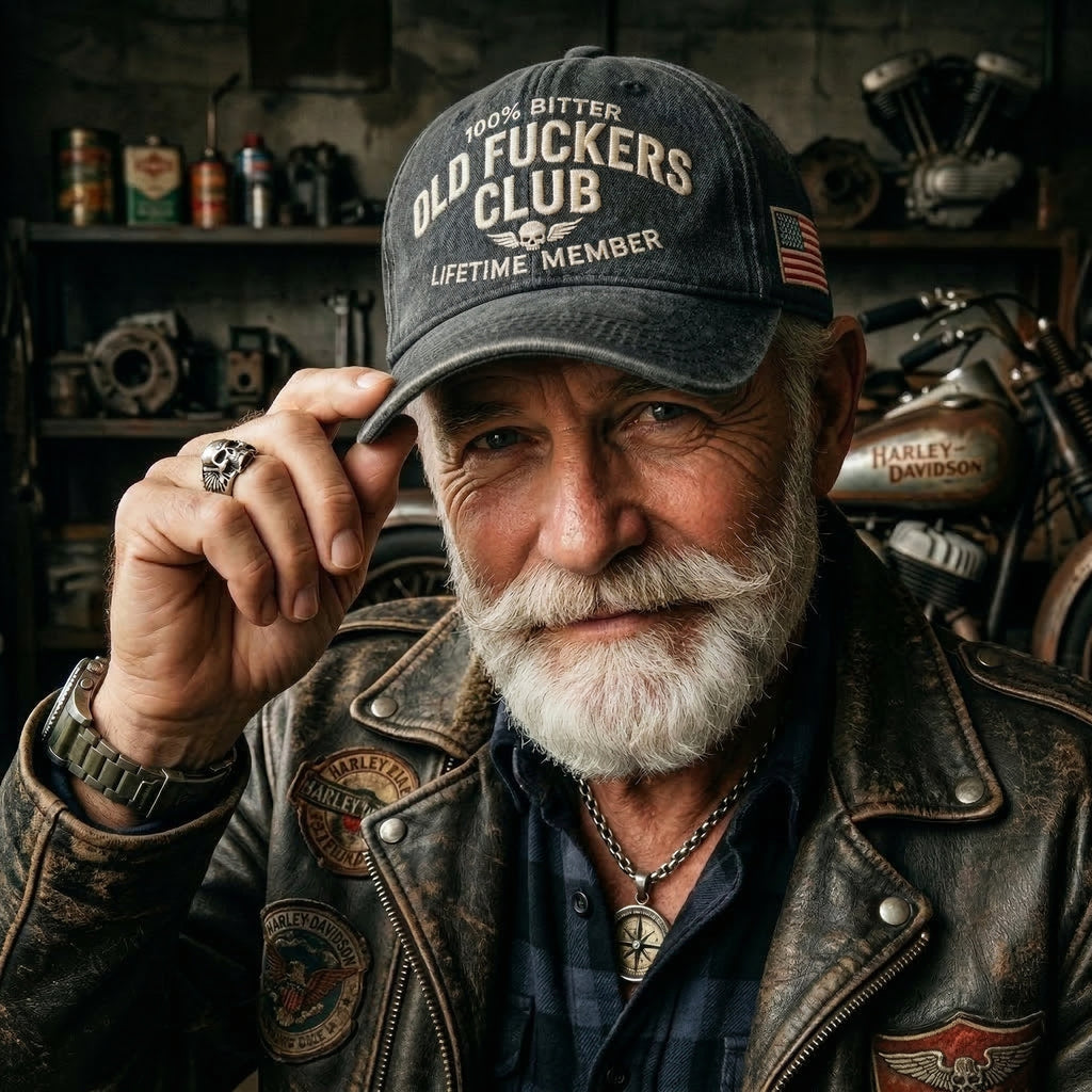 Old Fuckers Club Washed Cap
