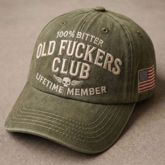 Old Fuckers Club Washed Cap-7