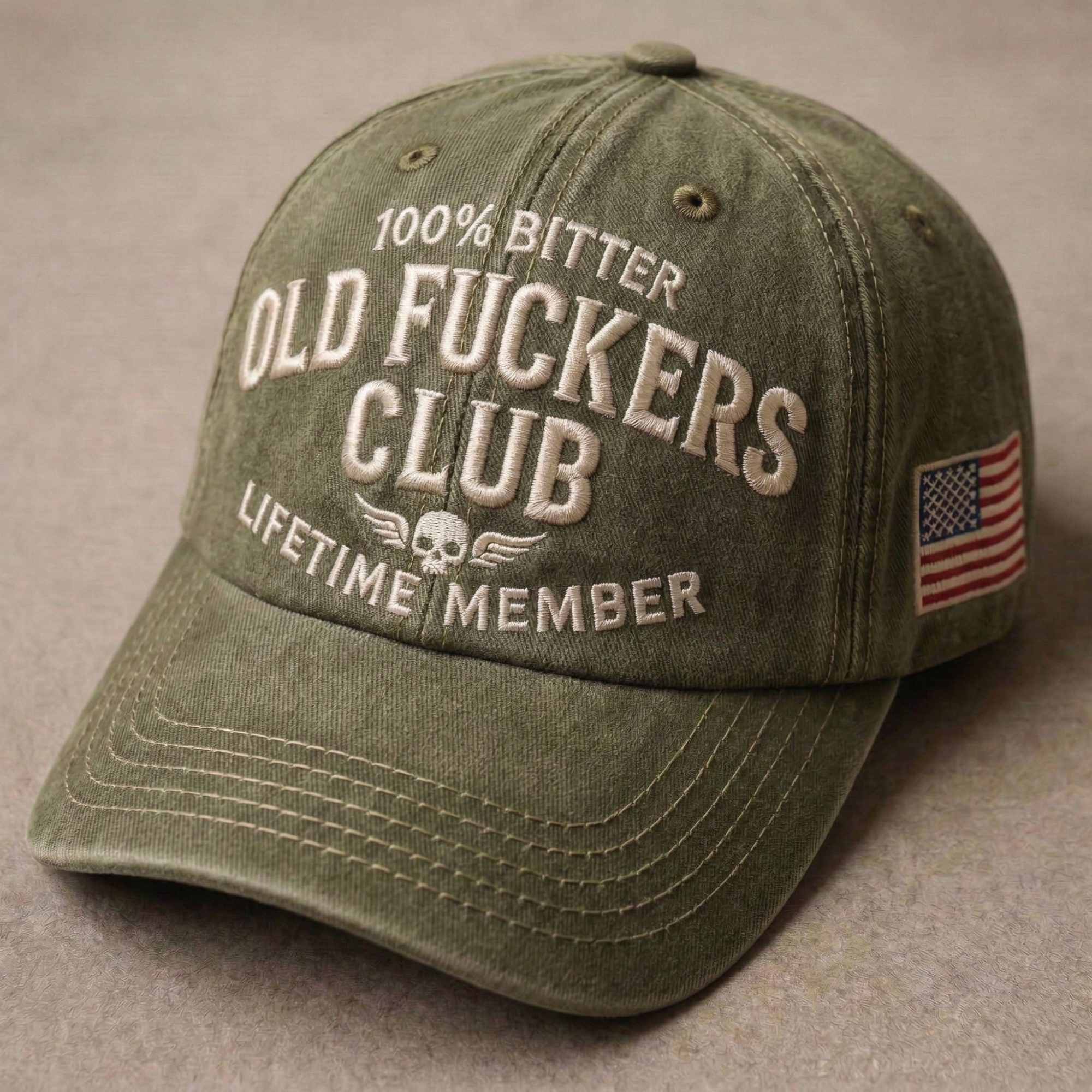 Old Fuckers Club Washed Cap