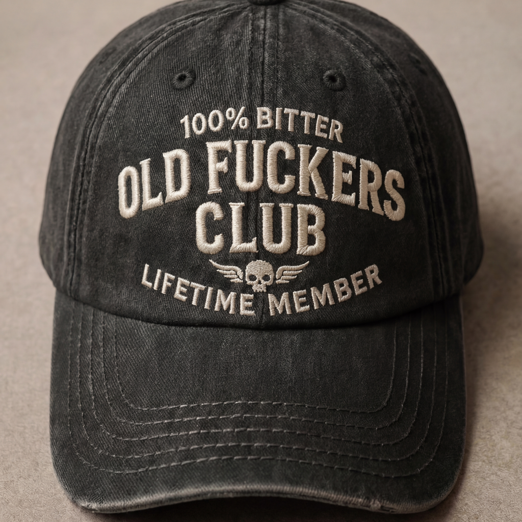 Old Fuckers Club Washed Cap