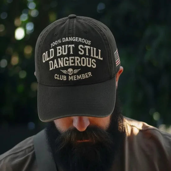 Old But Still Dangerus Washed Cap