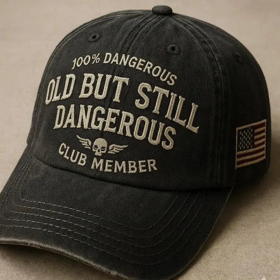 Old But Still Dangerus Washed Cap